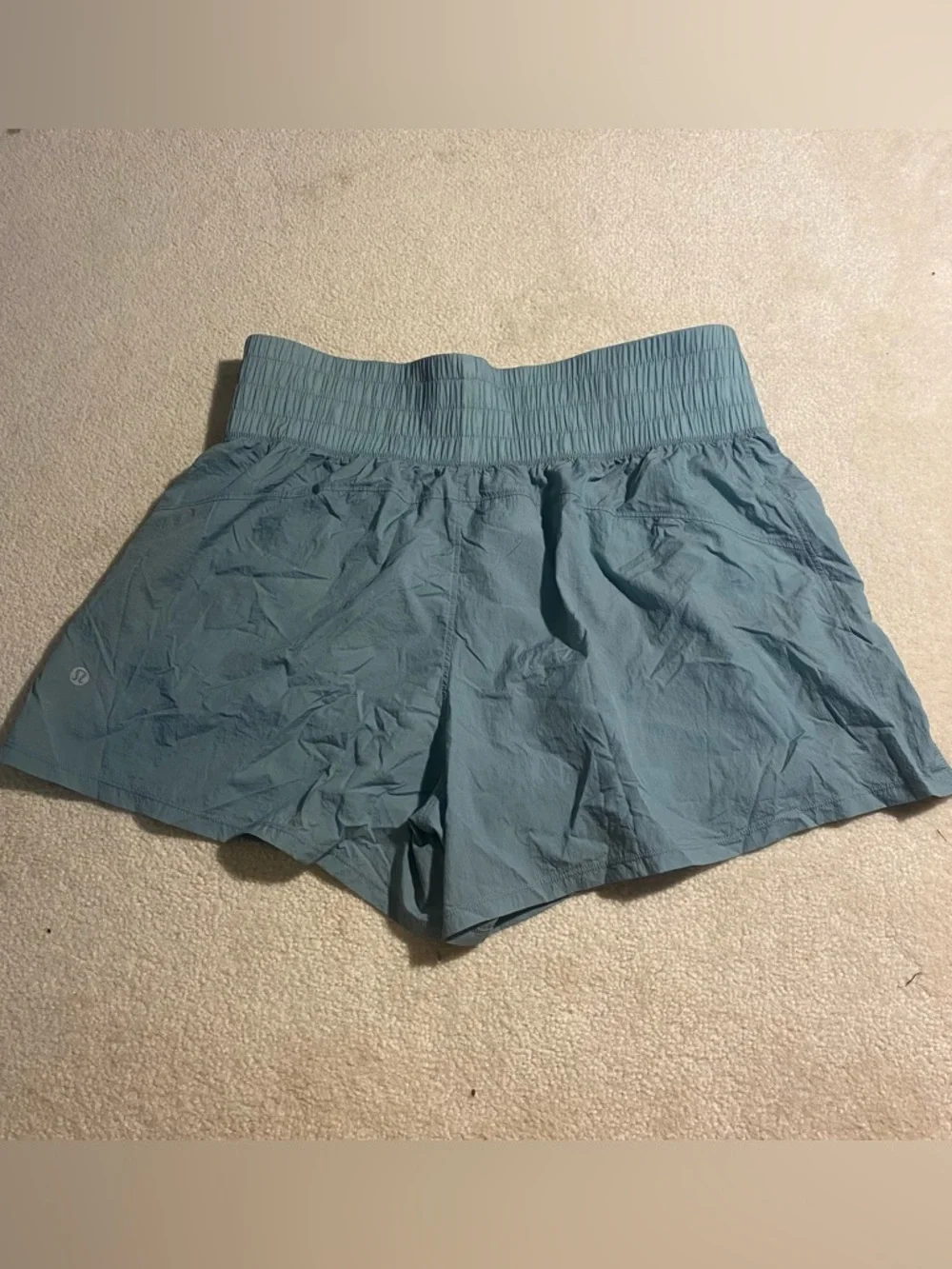 Lululemon Lightweight Super High Rise Training Shorts Green Size 12 Boxing Style